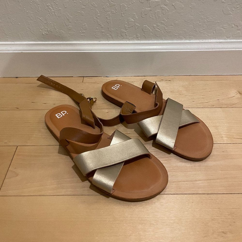 Nordstrom BP Ankle Wrap Sandals (8M)